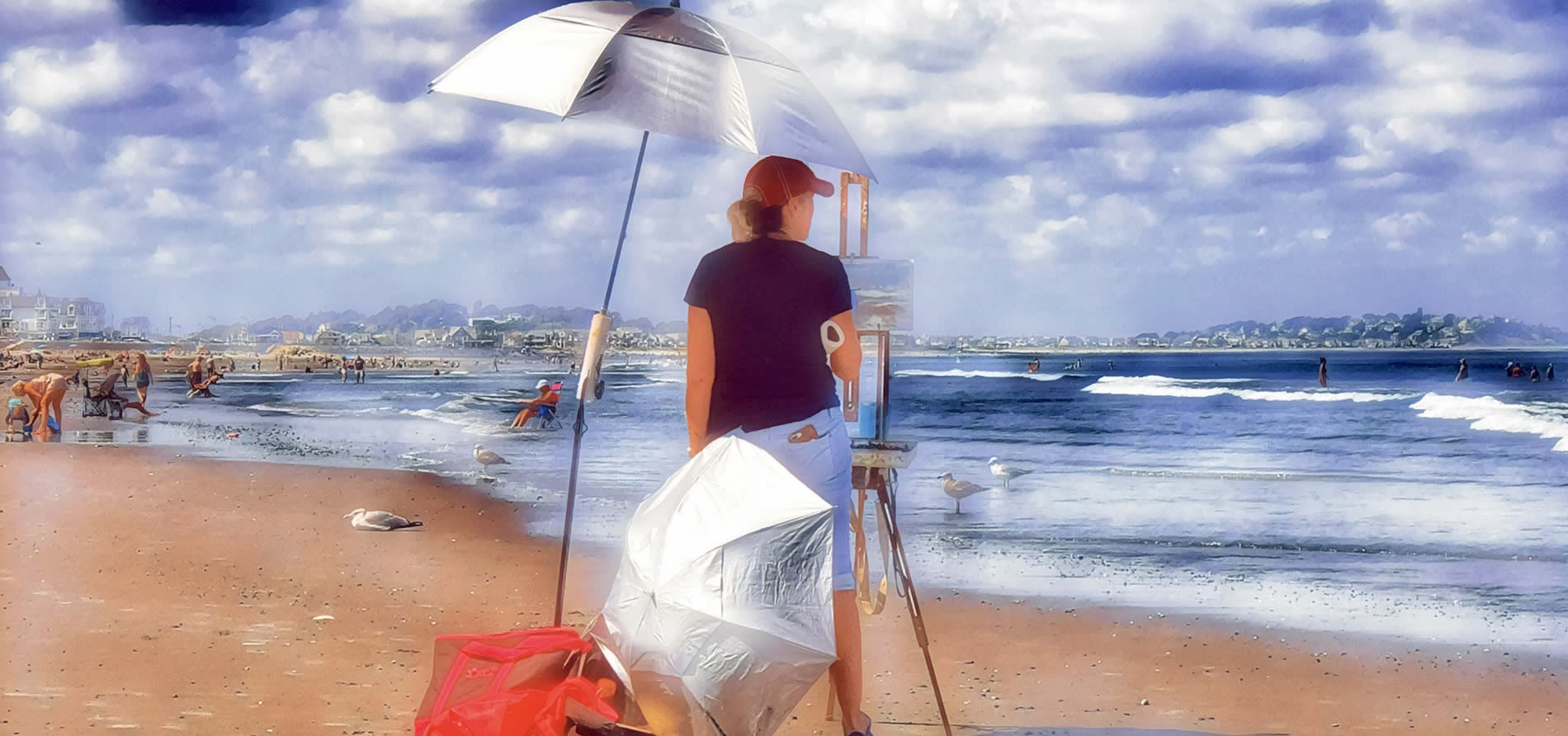 painter on nantasket beach
