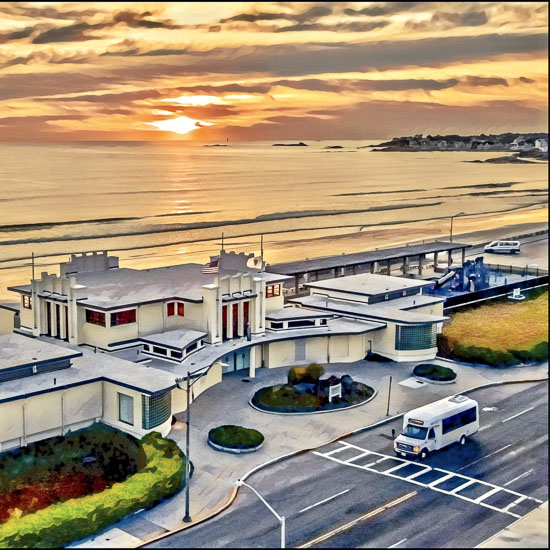 Nantasket Beach Hull Massachusetts Scenery with oceanviews and town views