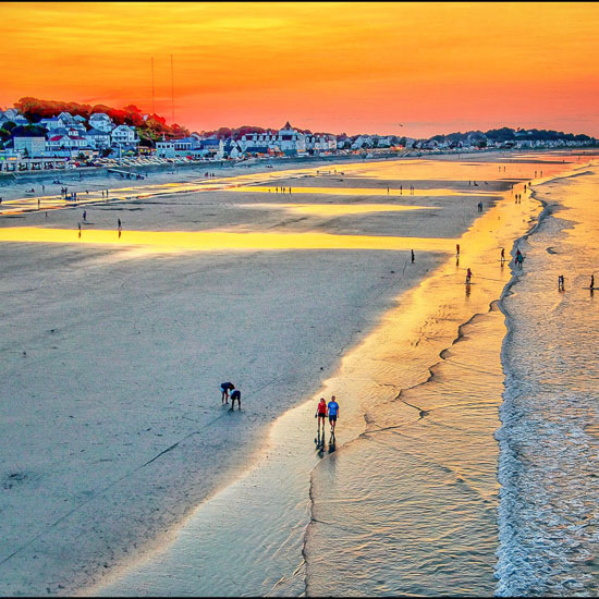 Nantasket Beach Hull Massachusetts Scenery with oceanviews and town views