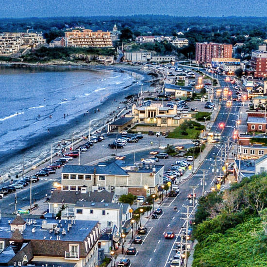 Nantasket Beach Hull Massachusetts Scenery with oceanviews and town views