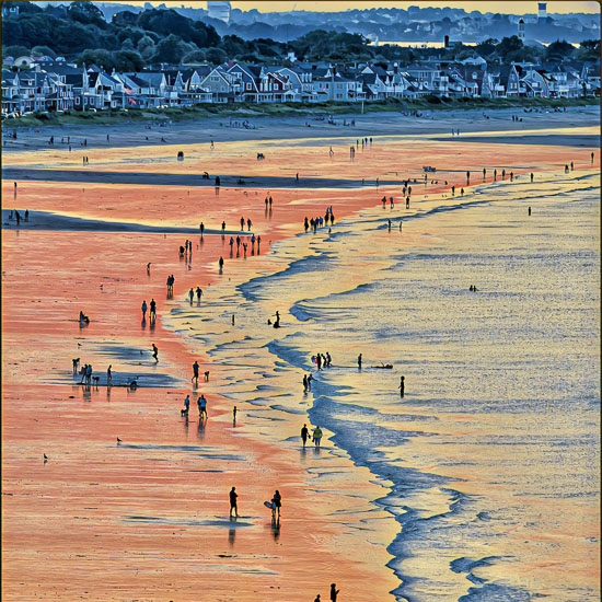 Nantasket Beach Hull Massachusetts Scenery with oceanviews and town views